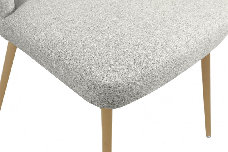 Eleanor Linen Textured Fabric Upholstered Dining Chair in Cream, Set of 2 - 932Cream-C