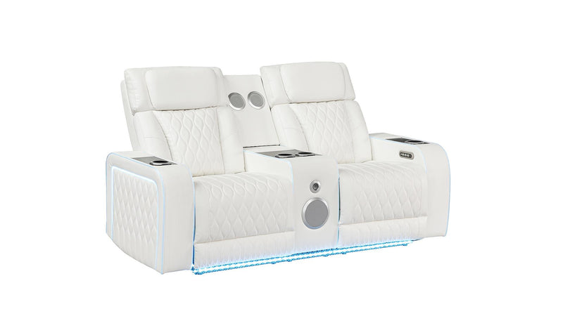 Electra Loveseat White - Electra Loveseat White