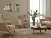 Elegance 3-pieces (Sofa & Loveseat & Chair) Livingroom in Beige - 200-SIM-ELE-GIRNE03-321