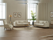 Elegance 3-pieces (Sofa & Loveseat & Chair) Livingroom in Beige - 200-SIM-ELE-GIRNE03-321