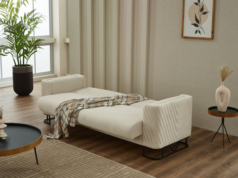 Elegance 3-pieces (Sofa & Loveseat & Chair) Livingroom in White - 200-SIM-ELE-GIRNE01-321