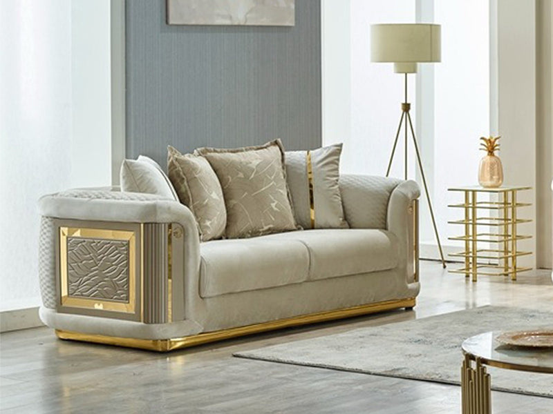 Elegance 78" Wide Square Arm Loveseat - Gate FurnitureLoveseat