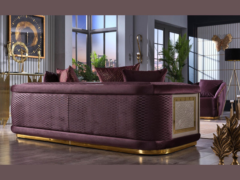 Elegance 93" Wide Square Arm Sofa - Gate FurnitureSofas