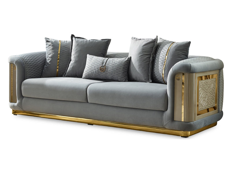 Elegance 93" Wide Square Arm Sofa - Gate FurnitureSofas