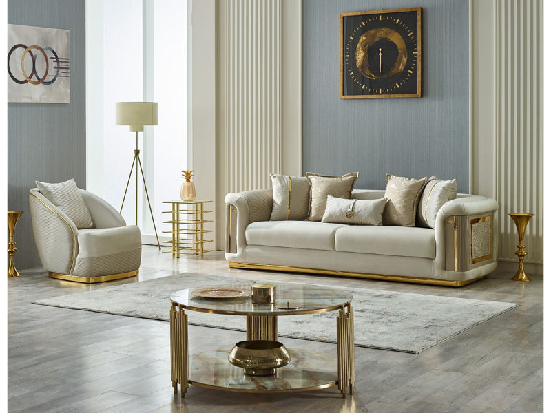Elegance Chair Cream in Cream - 101-ELE-LV938-B