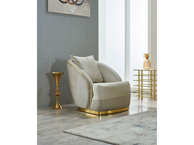 Elegance Chair Cream in Cream - 101-ELE-LV938-B