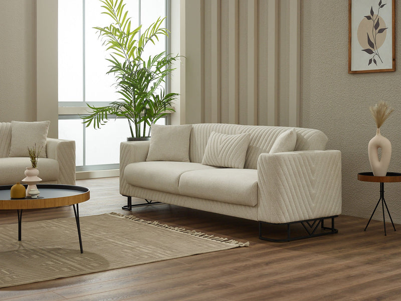 Elegance Convertible Sofa in White - 200-SIM-ELE-GIRNE01-3