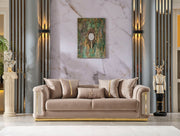 Elegance Stationary Sofa Beige in Beige - 101-ELE-LV260-3