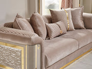 Elegance Stationary Sofa Beige in Beige - 101-ELE-LV260-3