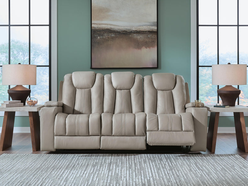 Elevate Edges Coin Reclining Sofa with Drop Down Table - PC8330589