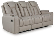 Elevate Edges Coin Reclining Sofa with Drop Down Table - PC8330589