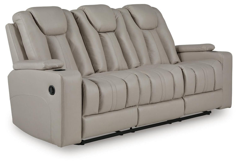 Elevate Edges Coin Reclining Sofa with Drop Down Table - PC8330589