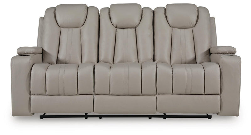 Elevate Edges Coin Reclining Sofa with Drop Down Table - PC8330589