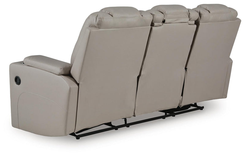 Elevate Edges Coin Reclining Sofa with Drop Down Table - PC8330589