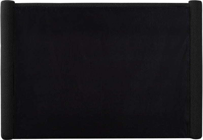 Elias Boucle Fabric King Bed Black - B1299Black-K