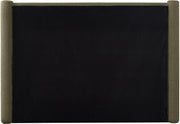 Elias Boucle Fabric Queen Bed Olive - Gate FurnitureQueen Bed