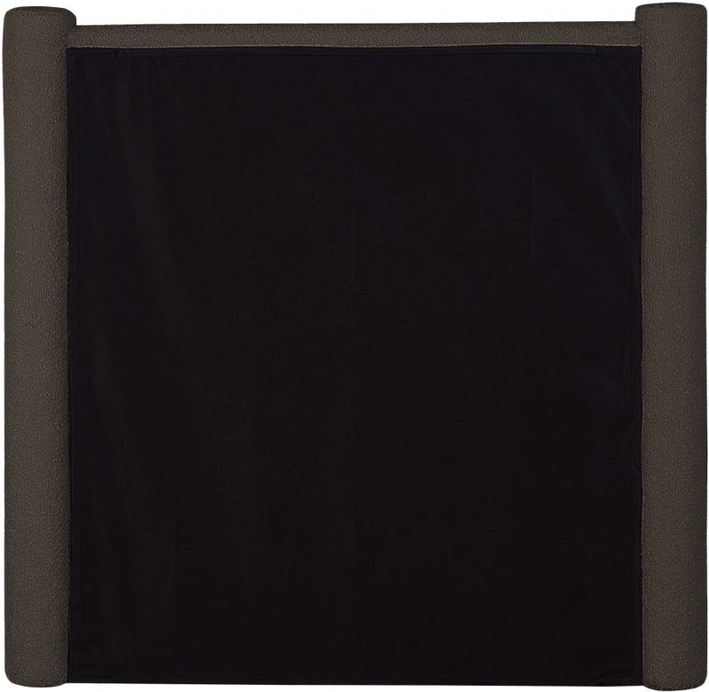 Elias Boucle Fabric Twin Bed Brown - Gate FurnitureTwin Bed
