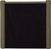 Elias Boucle Fabric Twin Bed Olive - Gate FurnitureTwin Bed