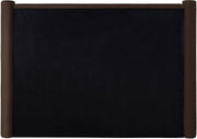 Elias Velvet Full Bed Brown - B1298Brown-F