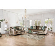 Elicia Champagne/Turquoise Sofa - SM2685-SF