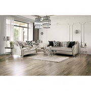 Elicia Silver/Black Sofa - SM2686-SF