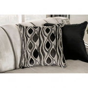 Elicia Silver/Black Sofa - SM2686-SF