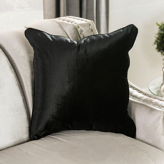 Elicia Silver/Black Sofa - SM2686-SF