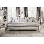 Elicia Silver/Black Sofa - SM2686-SF