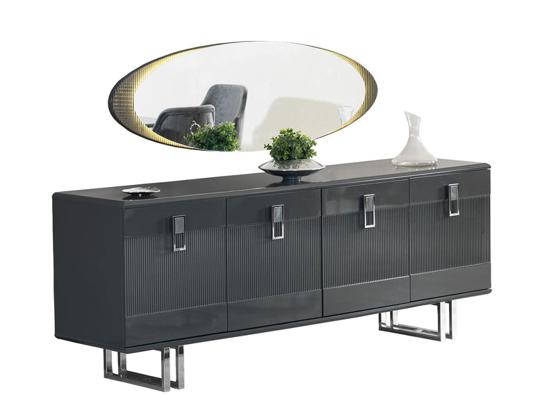 Elips Diningroom Consol With Mirror Anthracite - 115-ELI-ANT-CONM