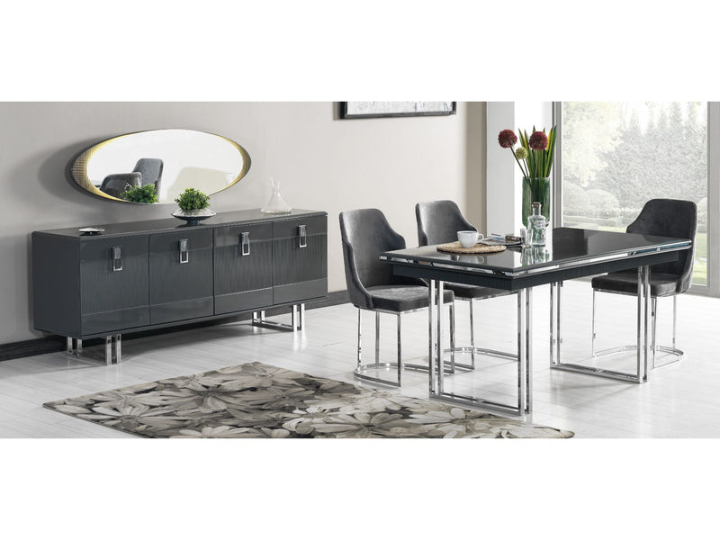 Elips Diningroom Consol With Mirror Anthracite - 115-ELI-ANT-CONM