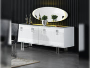 Elips Diningroom Consol With Mirror White - 115-ELI-WHI-CON