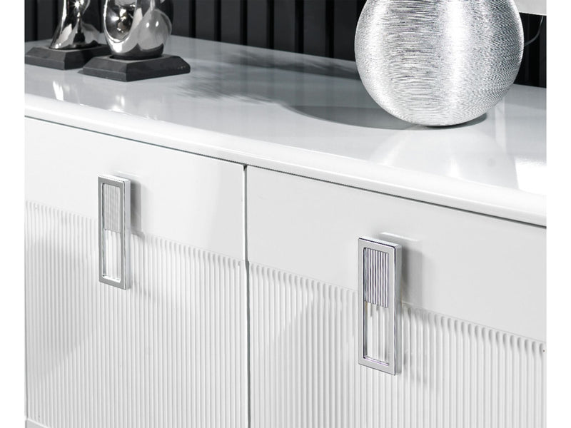 Elips Diningroom Consol With Mirror White - 115-ELI-WHI-CON