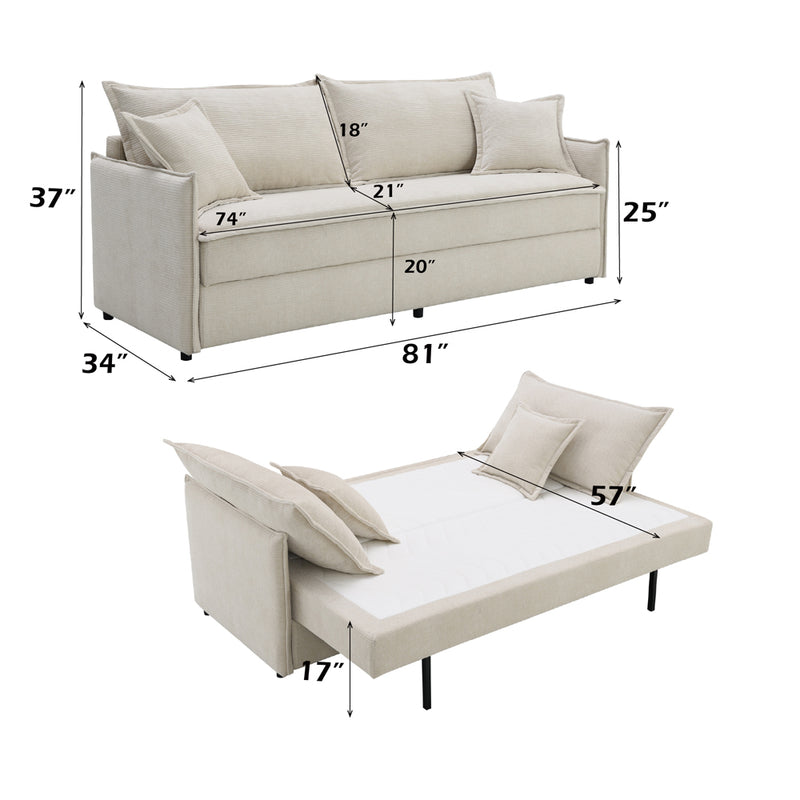 Elisea Sofa w/Sleeper - LV03810