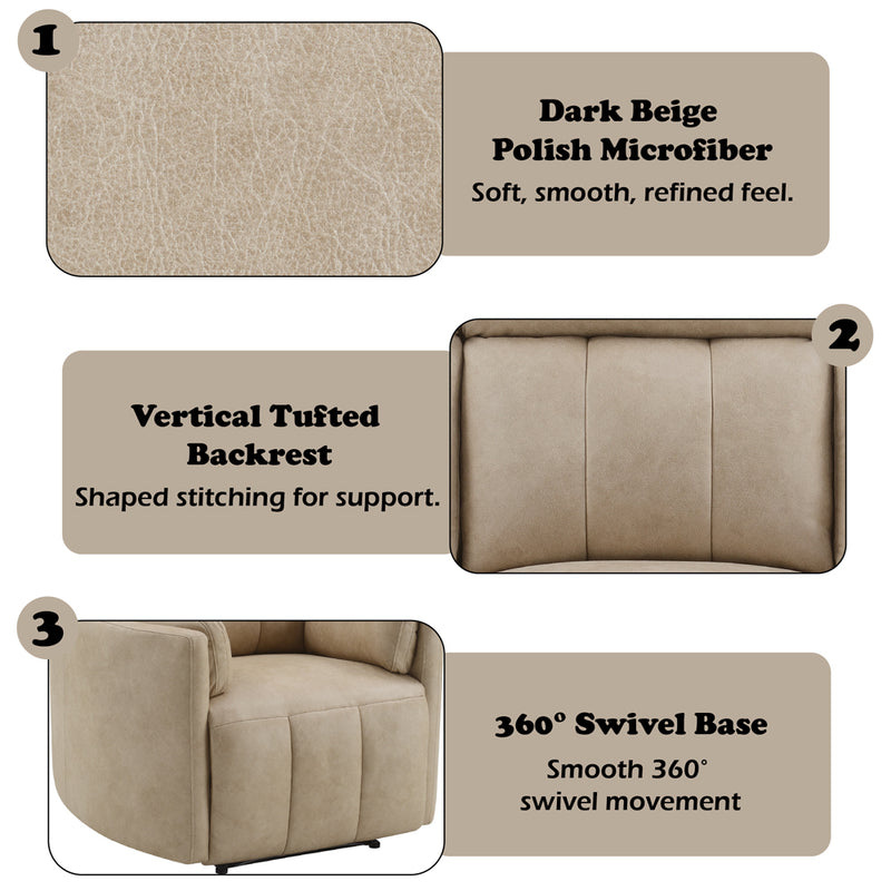 Elison Motion Glider Recliner w/Swivel - LV05402