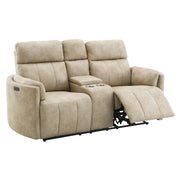 Elison Power Motion Loveseat w/Console & Storage - LV07411