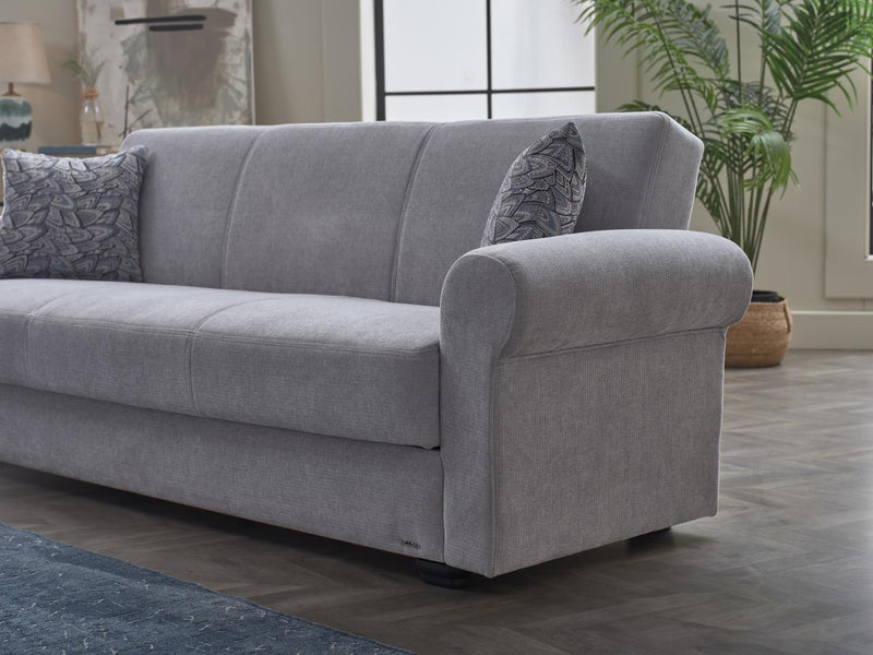 Elita S Koopsi Light Gray 3-Seat Sleeper Sofa from Bellona - Luna Furniture