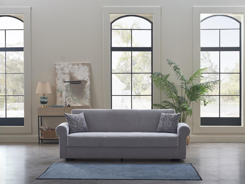 Elita S Koopsi Light Gray 3-Seat Sleeper Sofa from Bellona - Luna Furniture