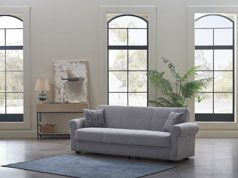 Elita S Koopsi Light Gray 3-Seat Sleeper Sofa from Bellona - Luna Furniture
