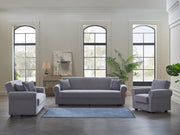 Elita S Sleeper (Koopsi Light Gray) Living Room Set - Gate FurnitureLiving Room Set