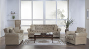 Elita S Sleeper (Yasemin Beige) Living Room Set - Gate FurnitureLiving Room Set