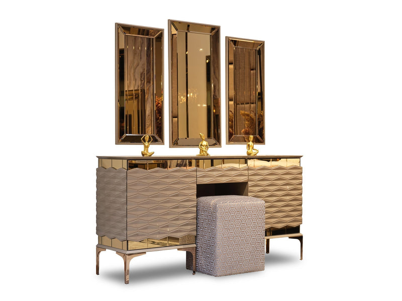 Elite 65" Wide Dresser With Mirror - Gate FurnitureDresser & Mirror