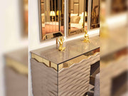 Elite Bedroom (Bed Frame With Headboard & Dresser & Mirror & 2 Nightstand) - King - 120-ELI-KB-SET