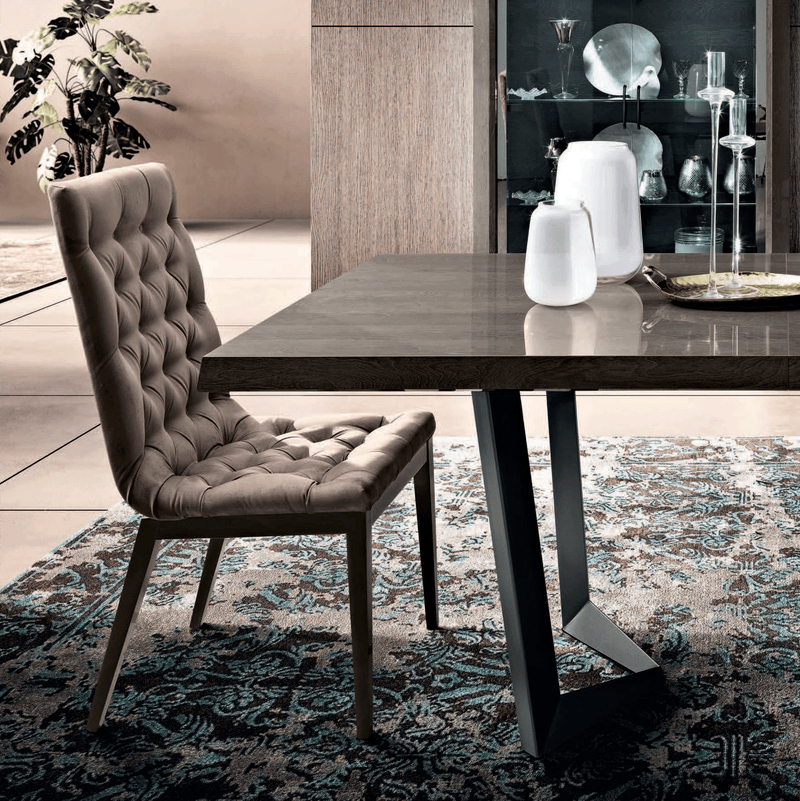 Elite Dining Room Brown  Silver Birch SET - p9876