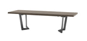 Elite Dining Table Brown  Silver Birch SET - p11623
