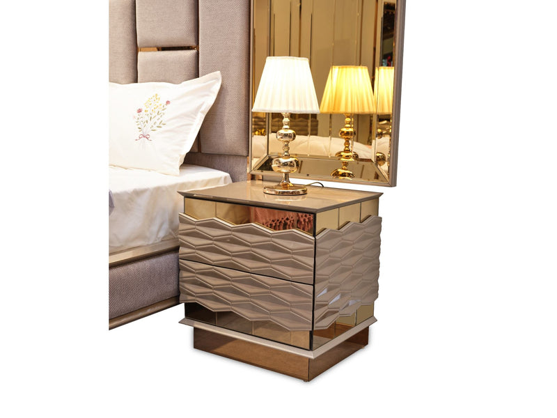 Elite Nightstand With Back - 120-ELI-NS