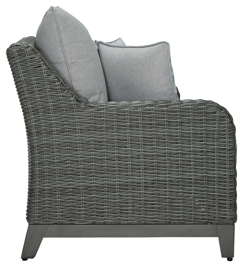 Elite Park Outdoor Loveseat with Cushion - P518-835 - Gate Furniture