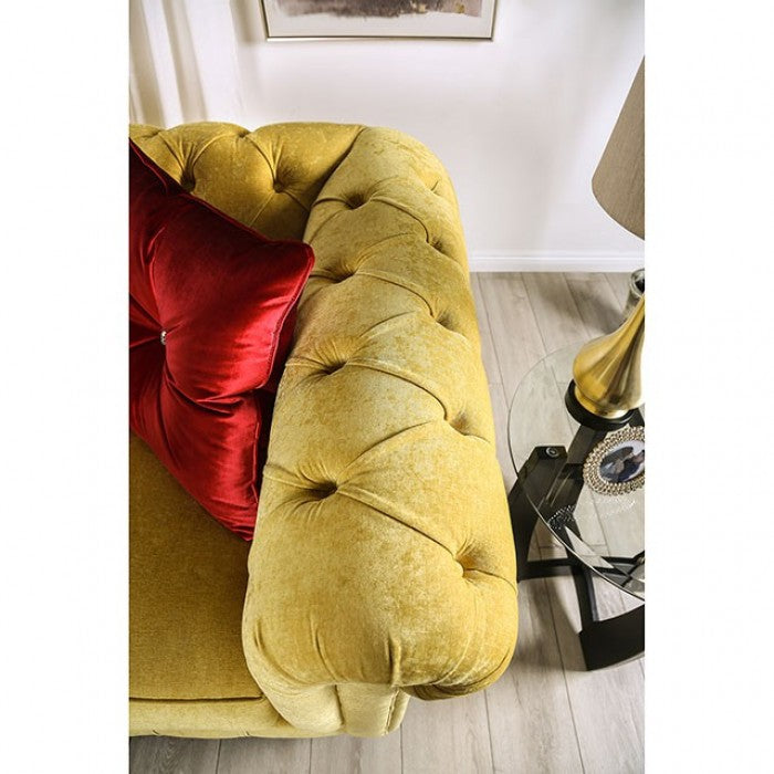 Eliza Royal Yellow/Red Sofa - SM2284-SF