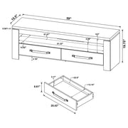 Elkton 2-drawer Engineered Wood 59-inch TV Stand Mango - 701980