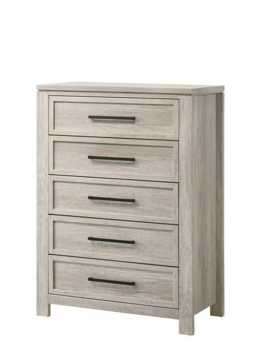 Ella - 5 Drawers Beige Chest - B332-C