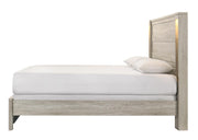 Ella - Beige Panel King Bed with Gold Accent - B332-K-Bed